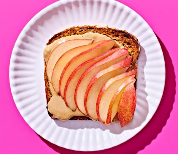 Pecan butter & pear toast