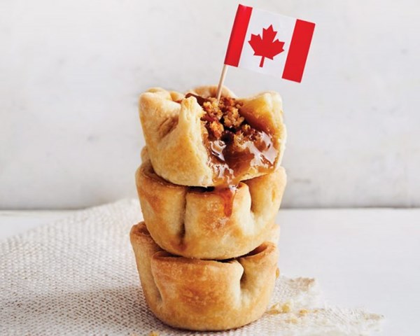 Pecan butter tarts [flaky pastry dough]