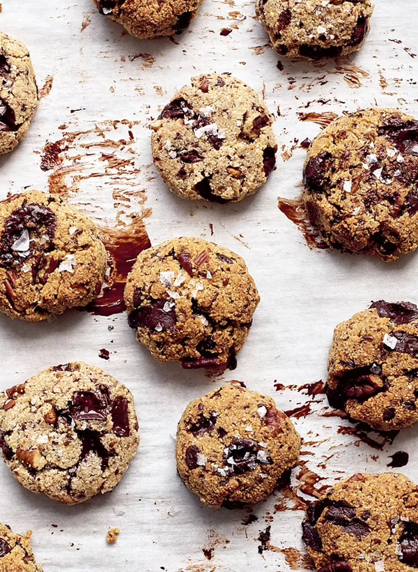 Pecan chocolate cookies