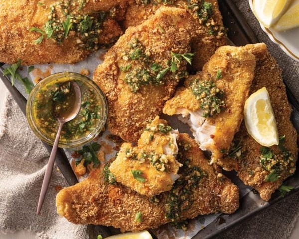 Pecan-crusted catfish