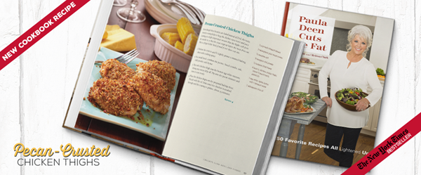 Pecan-crusted chicken thighs