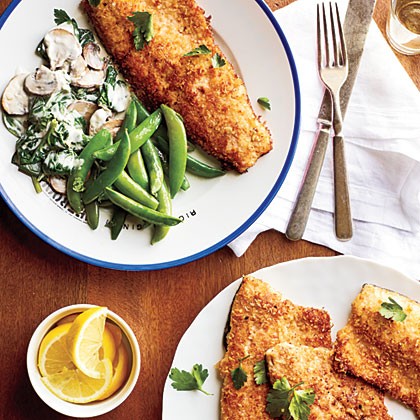 Pecan-crusted trout
