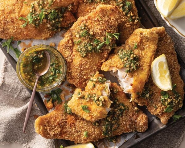 Pecan herb dipping sauce