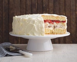 Pecan meringue cake