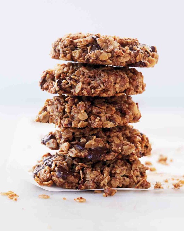Pecan, oat, and dark chocolate chunk cookies