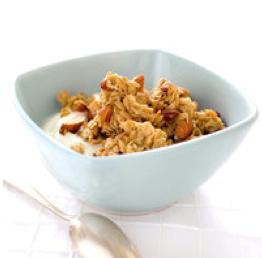 Pecan-orange granola with dried cranberries