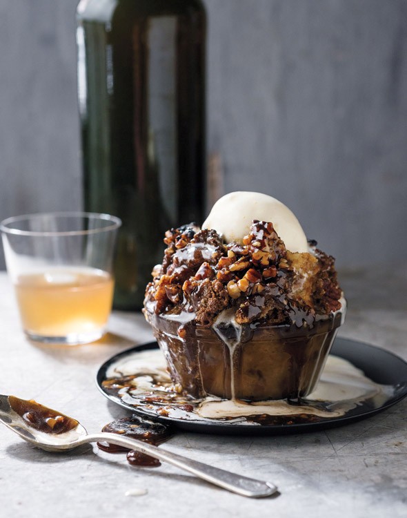 Pecan pie bread pudding