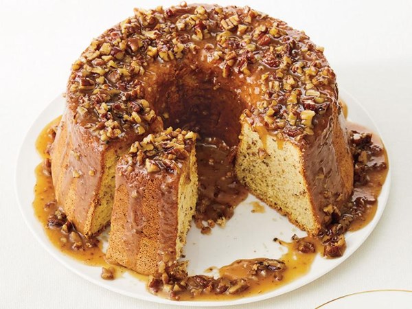 Pecan pie chiffon cake