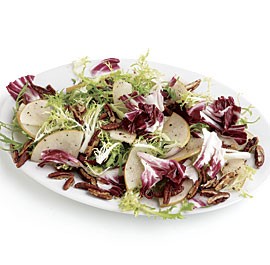 Pecan, radicchio, and Asian pear salad
