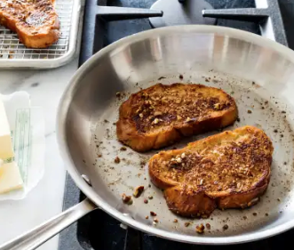 Pecan-rum French toast