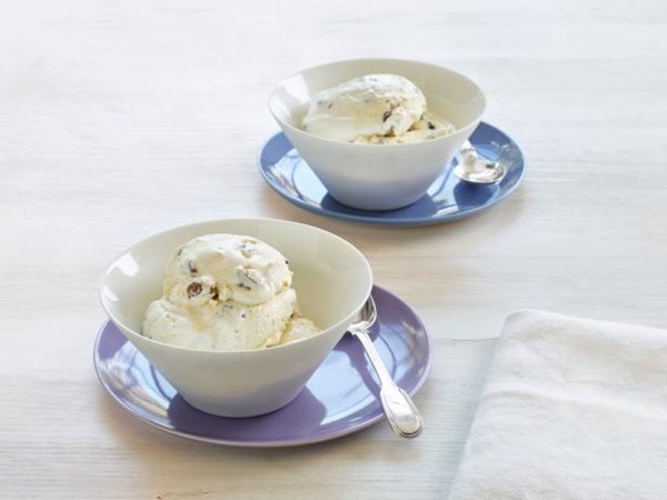 Pecan rum raisin ice cream