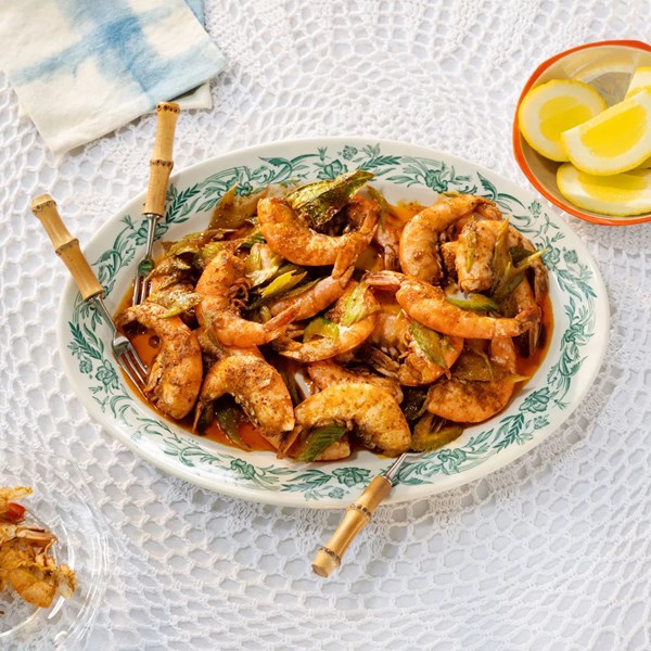 Peel ‘n’ eat Old Bay and garlic shrimp