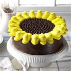 Peeps sunflower cake 
