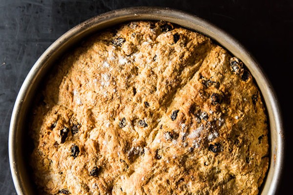 Peggy's authentic Irish soda bread with raisins
