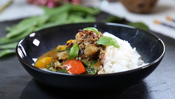 Penang fish curry