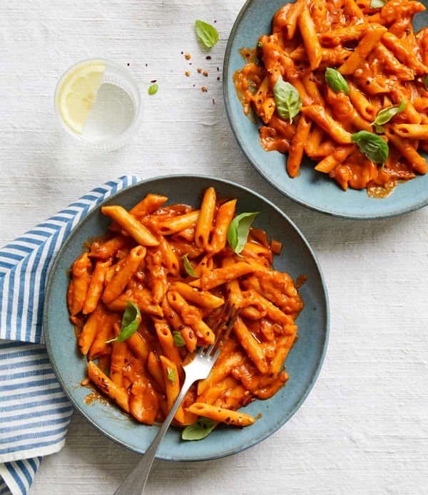 Penne alla vodka with cannellini cream