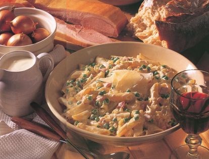 Penne piselli