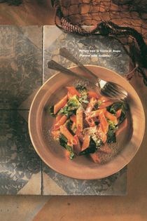 Penne with greens (Penne con le cime di rapa)