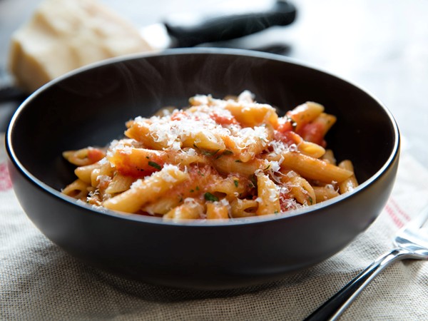 Penne with hot-as-you-dare arrabbiata sauce
