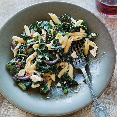 Pennette with kale & feta