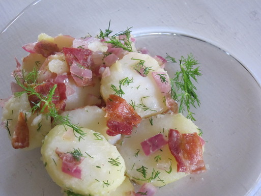 Pennsylvania Dutch warm potato salad