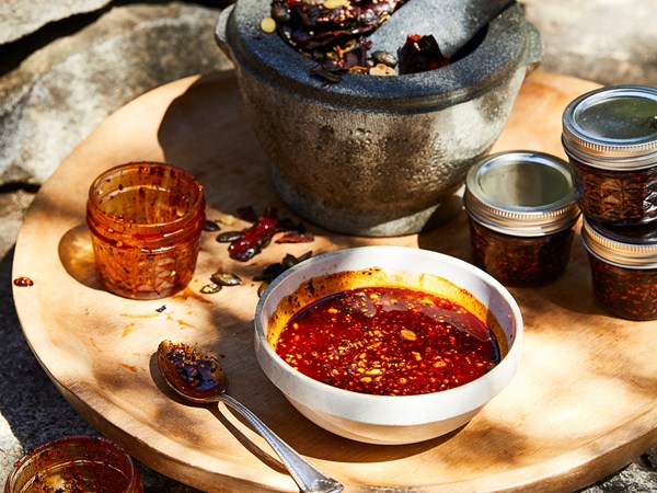 Pepita-sesame salsa macha