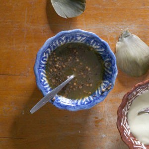 Pepper and coriander brown butter sauce