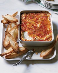 Pepper-glazed goat cheese gratin