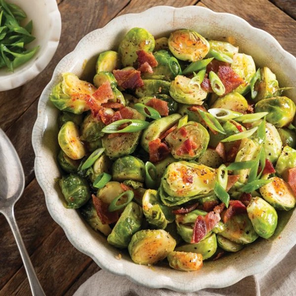 Pepper jelly Brussels sprouts