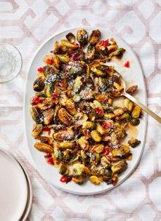 Pepper jelly Brussels sprouts