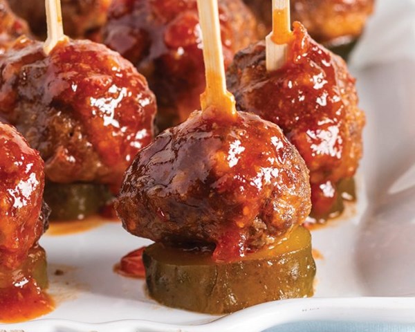 Pepper jelly meatballs