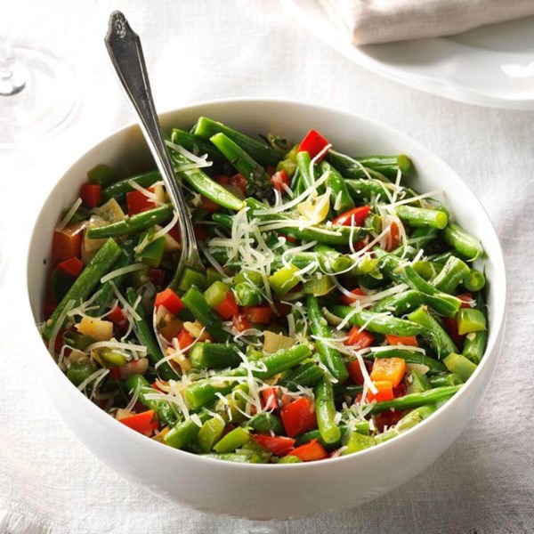 Pepper Parmesan beans