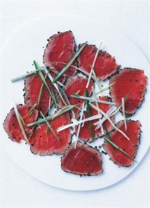 Pepper-seared tuna