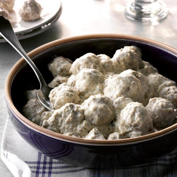 Peppered meatballs