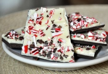Peppermint and cacao nib bark