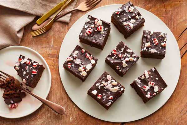 Peppermint brownies