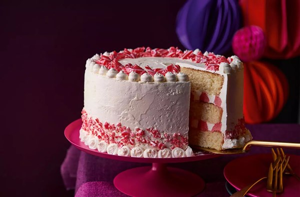 Peppermint candy cane cake 