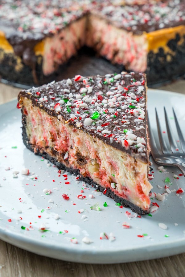 Peppermint chocolate cheesecake 