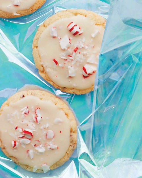 Peppermint-chocolate sugar cookies