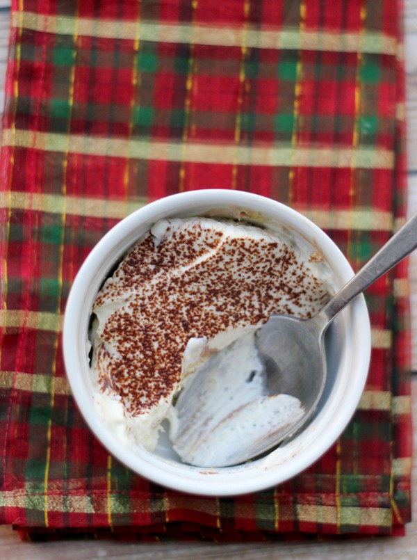 Peppermint mocha tiramisu (with ladyfingers)