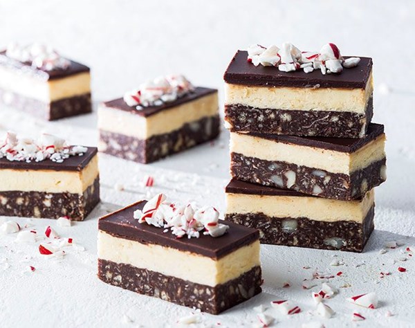 Peppermint Nanaimo bars