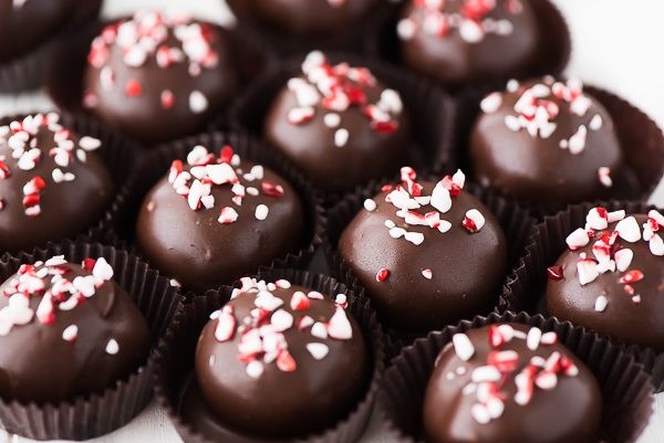 Peppermint Oreo truffles