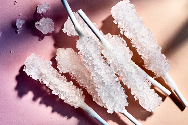 Peppermint rock candy