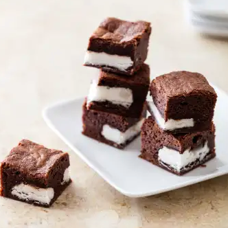 Peppermint surprise brownie bites
