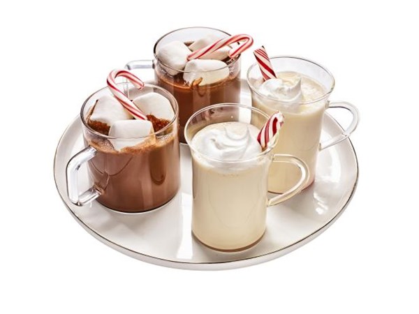Peppermint white hot chocolate 