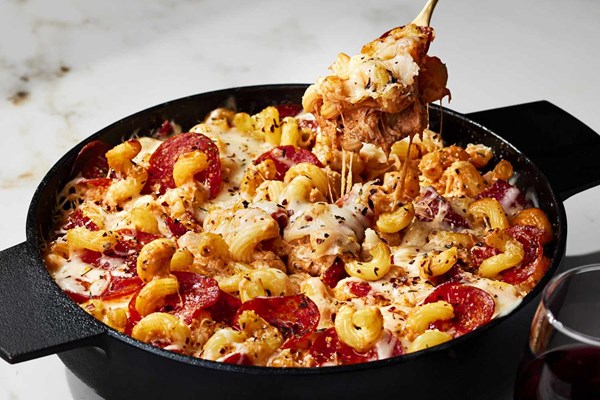 Pepperoni mac and cheese