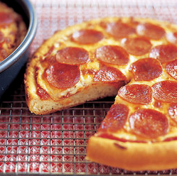 Pepperoni pan pizza