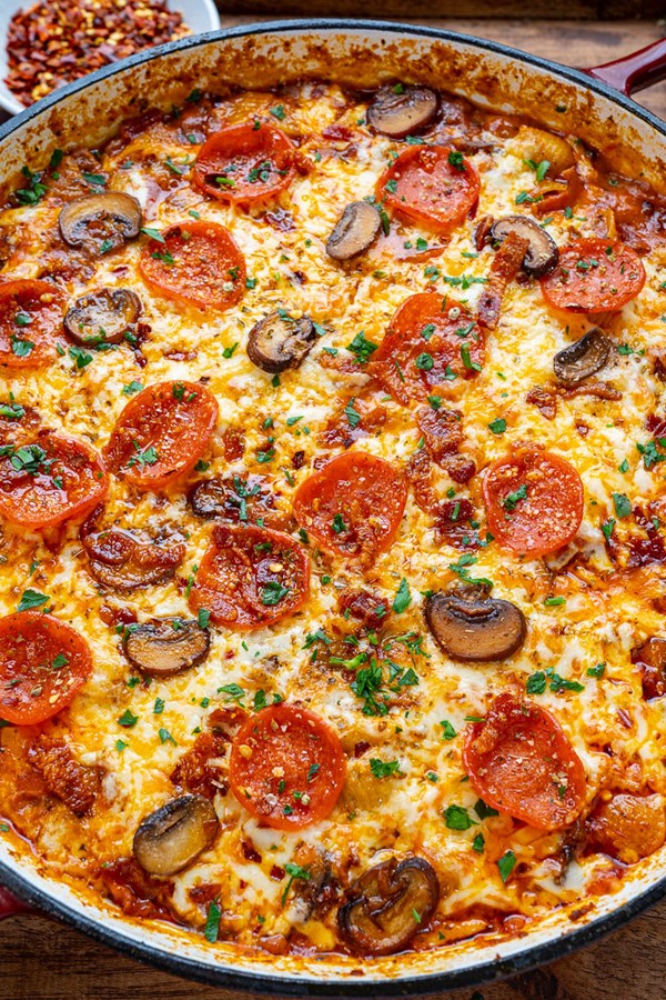 Pepperoni pizza pasta