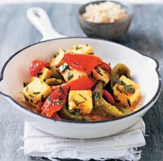Peppers with Indian cheese
