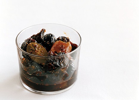 Peppery fig and cider compote